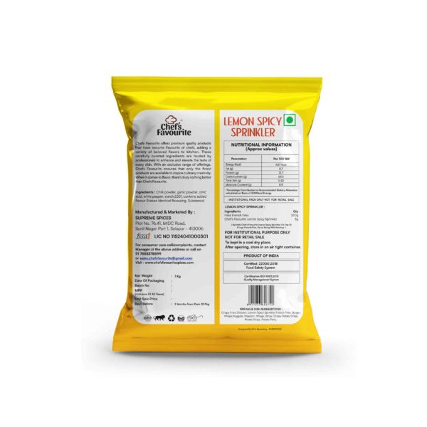 Chefs Favourite - Supreme Spices - Lemon Spicy Sprinkler